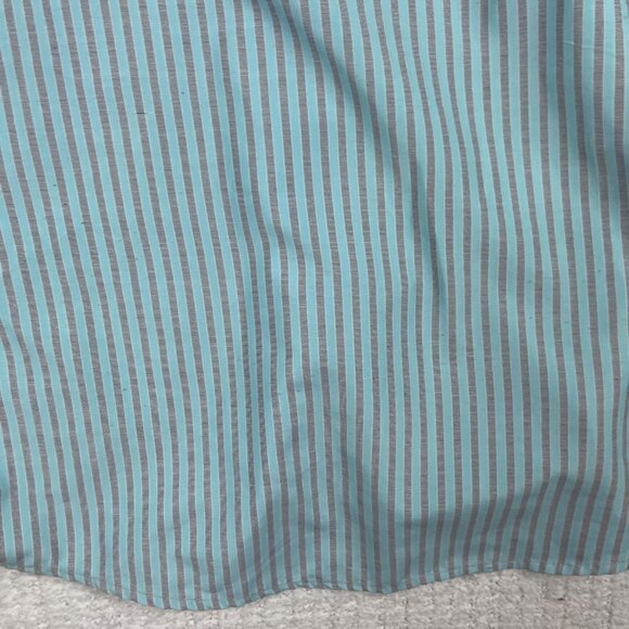 Ermenegildo Zegna Dress Shirt Men XL 16 1/2 Baby Blue / Grey Silver Lined - Picture 16 of 16